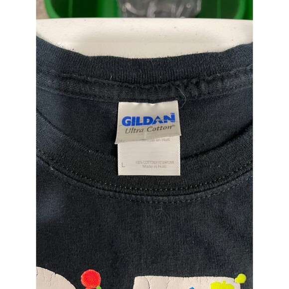 VTG Gatlinburg TN 80s 90s Neon Splatter Paint Destination T Shirt Unisex Adult L - Picture 6 of 9